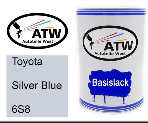 Toyota, Silver Blue, 6S8: 500ml Lackdose, von ATW Autoteile West.